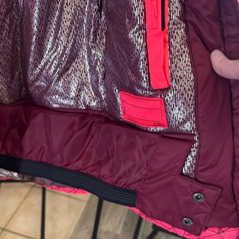 Champion M (7-8) Kids Pink Geometric Jacket